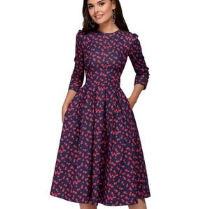 Fall Winter Quarter Sleeve Elegant Vestida